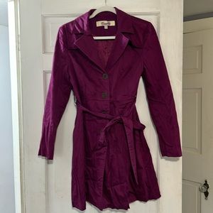 Barely worn purple trench